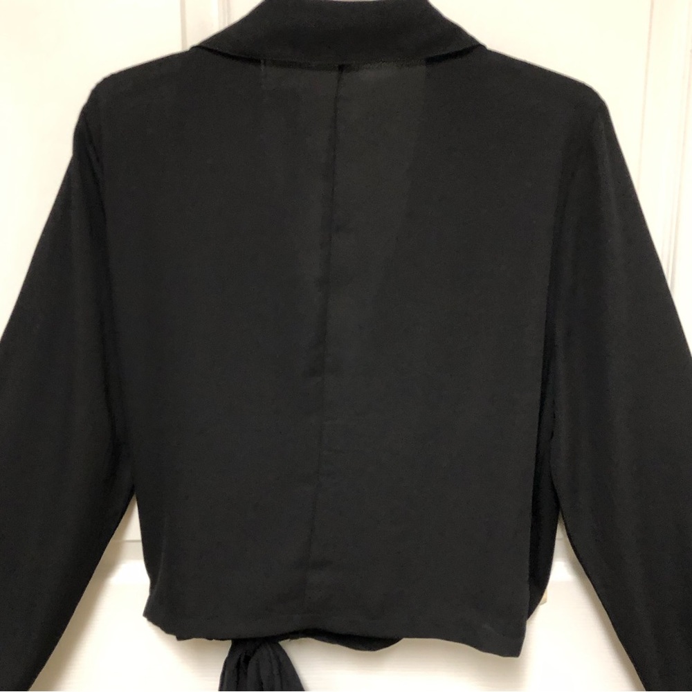 LAST CHANCE! Pretty Little Thing See Through Wrap Blouse - Picture 10 of 14
